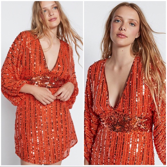 Free People Dresses & Skirts - Free People Celeste Sequin Mini Dress M